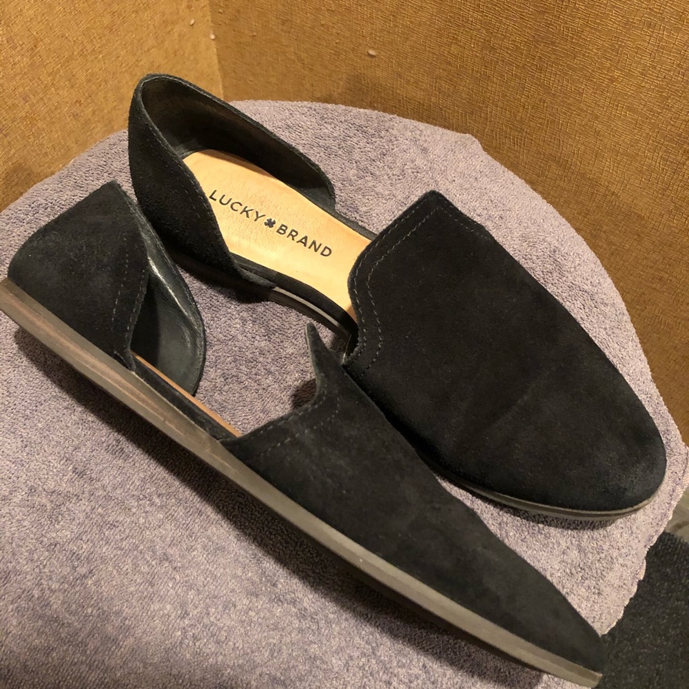 lucky brand black jinree flats